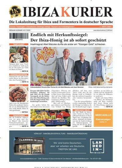 Titelbild der Ausgabe 117/2023 von Ibiza Kurier. Diese Zeitschrift und viele weitere Wirtschaftsmagazine und Politikmagazine als Abo oder epaper bei United Kiosk online kaufen.