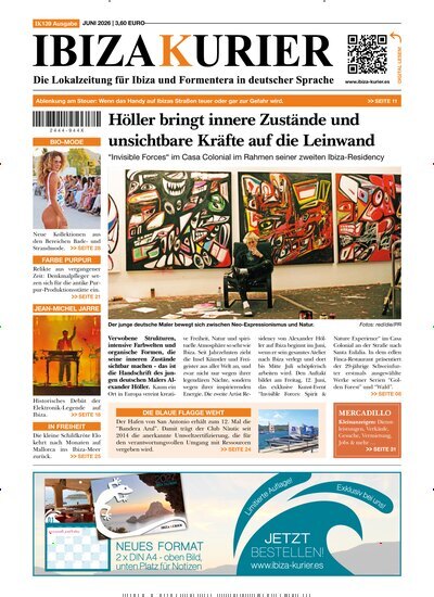 Titelbild der Ausgabe 139/2026 von Ibiza Kurier. Diese Zeitschrift und viele weitere Wirtschaftsmagazine und Politikmagazine als Abo oder epaper bei United Kiosk online kaufen.