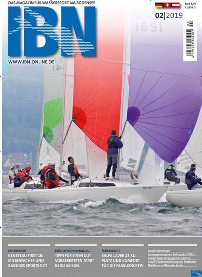 Titelbild der Ausgabe 2/2019 von IBN - Internationale Bodensee + Boot-Nachrichten. Diese Zeitschrift und viele weitere Sportmagazine als Abo oder epaper bei United Kiosk online kaufen.