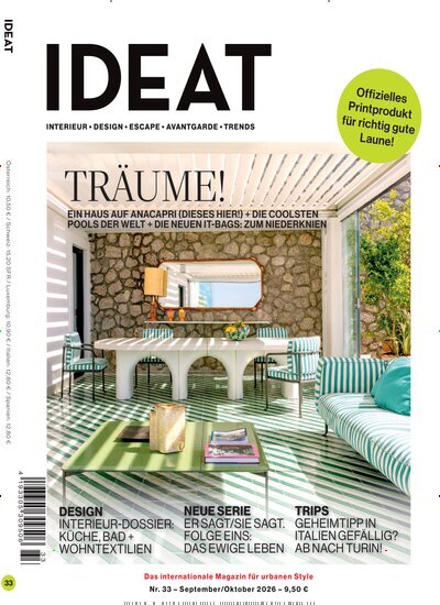 Titelbild der Ausgabe 33/2026 von Ideat deutsche Ausgabe. Diese Zeitschrift und viele weitere Gartenzeitschriften und Wohnzeitschriften als Abo oder epaper bei United Kiosk online kaufen.