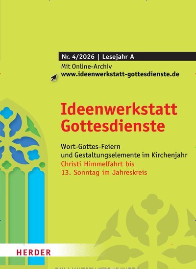 Titelbild der Ausgabe 4/2026 von Ideenwerkstatt Gottesdienste. Diese Zeitschrift und viele weitere Kunstmagazine und Kulturmagazine als Abo oder epaper bei United Kiosk online kaufen.