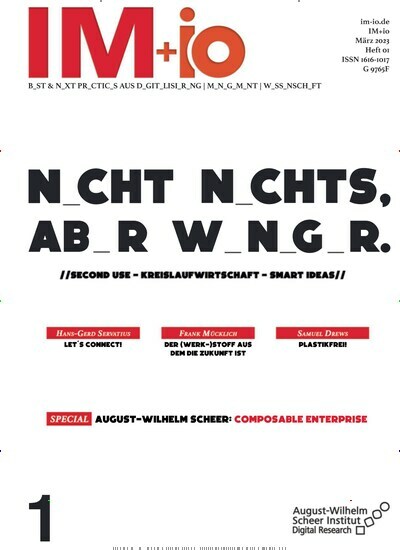 Titelbild der Ausgabe 1/2023 von IM + io. Diese Zeitschrift und viele weitere Businessmagazine als Abo oder epaper bei United Kiosk online kaufen.