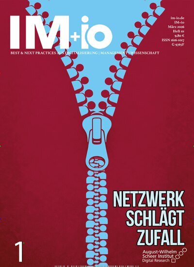 Titelbild der Ausgabe 1/2026 von IM+io. Diese Zeitschrift und viele weitere Businessmagazine als Abo oder epaper bei United Kiosk online kaufen.