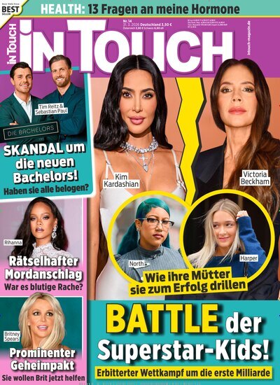 Titelbild der Ausgabe 14/2026 von In Touch. Diese Zeitschrift und viele weitere Lifestylemagazine und Peoplemagazine als Abo oder epaper bei United Kiosk online kaufen.