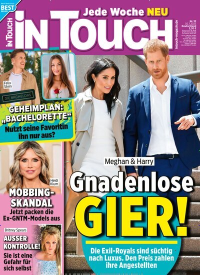 Titelbild der Ausgabe 32/2025 von In Touch. Diese Zeitschrift und viele weitere Lifestylemagazine und Peoplemagazine als Abo oder epaper bei United Kiosk online kaufen.