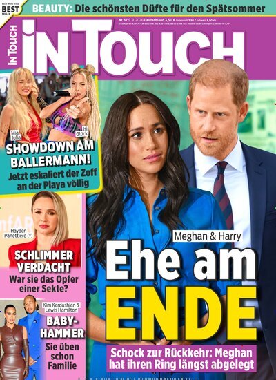 Titelbild der Ausgabe 37/2026 von In Touch. Diese Zeitschrift und viele weitere Lifestylemagazine und Peoplemagazine als Abo oder epaper bei United Kiosk online kaufen.
