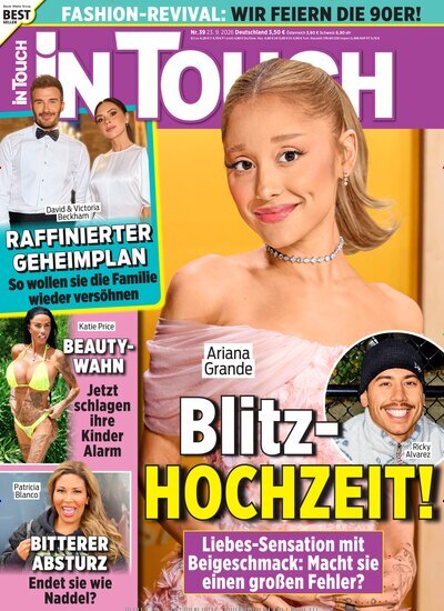 Titelbild der Ausgabe 39/2026 von In Touch. Diese Zeitschrift und viele weitere Lifestylemagazine und Peoplemagazine als Abo oder epaper bei United Kiosk online kaufen.