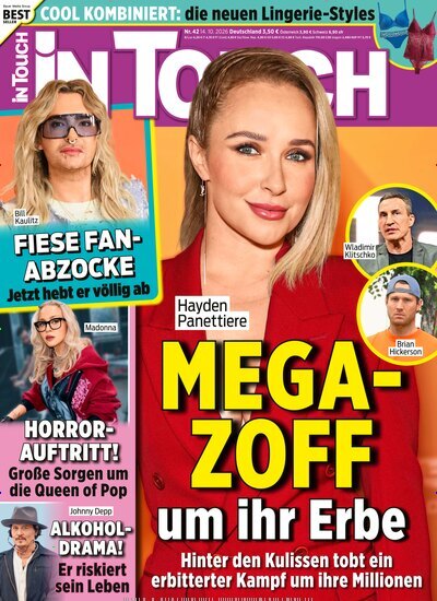 Titelbild der Ausgabe 42/2026 von In Touch. Diese Zeitschrift und viele weitere Lifestylemagazine und Peoplemagazine als Abo oder epaper bei United Kiosk online kaufen.