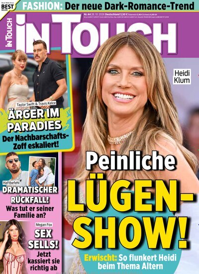 Titelbild der Ausgabe 44/2026 von In Touch. Diese Zeitschrift und viele weitere Lifestylemagazine und Peoplemagazine als Abo oder epaper bei United Kiosk online kaufen.