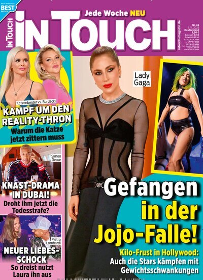 Titelbild der Ausgabe 46/2025 von In Touch. Diese Zeitschrift und viele weitere Lifestylemagazine und Peoplemagazine als Abo oder epaper bei United Kiosk online kaufen.