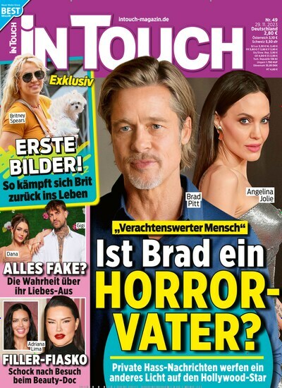Titelbild der Ausgabe 49/2023 von In Touch. Diese Zeitschrift und viele weitere Lifestylemagazine und Peoplemagazine als Abo oder epaper bei United Kiosk online kaufen.