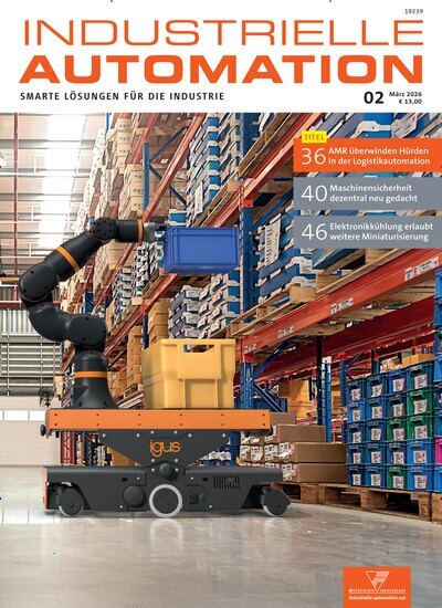 Titelbild der Ausgabe 2/2026 von Industrielle Automation. Diese Zeitschrift und viele weitere Industriemagazine und Handwerkmagazine als Abo oder epaper bei United Kiosk online kaufen.