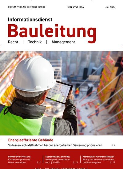 Titelbild der Ausgabe 6/2025 von Informationsdienst Bauleitung. Diese Zeitschrift und viele weitere Architekturzeitschriften und Bauzeitschriften als Abo oder epaper bei United Kiosk online kaufen.