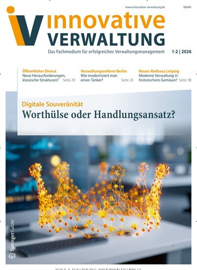 Titelbild der Ausgabe 2/2026 von Innovative Verwaltung. Diese Zeitschrift und viele weitere Jurazeitschriften und Zeitschriften für Verwaltung als Abo oder epaper bei United Kiosk online kaufen.