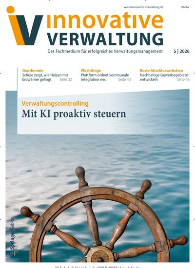 Titelbild der Ausgabe 5/2026 von Innovative Verwaltung. Diese Zeitschrift und viele weitere Jurazeitschriften und Zeitschriften für Verwaltung als Abo oder epaper bei United Kiosk online kaufen.