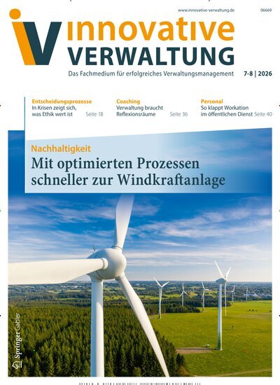 Titelbild der Ausgabe 7/2026 von Innovative Verwaltung. Diese Zeitschrift und viele weitere Jurazeitschriften und Zeitschriften für Verwaltung als Abo oder epaper bei United Kiosk online kaufen.