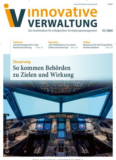 Titelbild der Ausgabe 12/2025 von Innovative Verwaltung. Diese Zeitschrift und viele weitere Jurazeitschriften und Zeitschriften für Verwaltung als Abo oder epaper bei United Kiosk online kaufen.