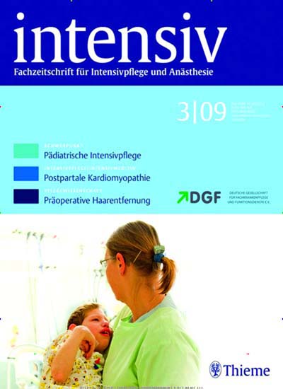 Titelbild der Ausgabe 5/2023 von intensiv. Diese Zeitschrift und viele weitere Pflegezeitschriften und medizinische Fachzeitschriften als Abo oder epaper bei United Kiosk online kaufen.