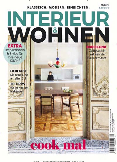 Titelbild der Ausgabe 1/2021 von Interieur & Wohnen. Diese Zeitschrift und viele weitere Gartenzeitschriften und Wohnzeitschriften als Abo oder epaper bei United Kiosk online kaufen.