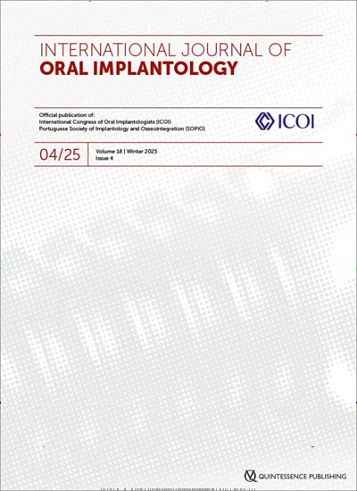 Titelbild der Ausgabe 1/2026 von International Journal of Oral Implantology. Diese Zeitschrift und viele weitere Pflegezeitschriften und medizinische Fachzeitschriften als Abo oder epaper bei United Kiosk online kaufen.
