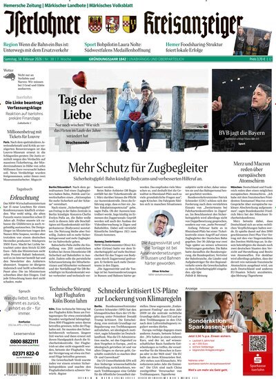Titelbild der Ausgabe 38/2026 von Iserlohner Kreisanzeiger Hemer. Diese Zeitschrift und viele weitere Zeitungsabos als Abo oder epaper bei United Kiosk online kaufen.