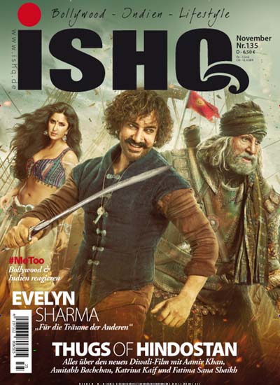 ISHQ aktuelles Titelbild Ausgabe 135/2018 Aktuelles Titelbild von ISHQ. In der Ausgabe 135/2018 geht es um die Themen: Thugs of Hindostan. Lesen Sie gerne Lifestylemagazine und Peoplemagazine? Dann empfehlen wir Ihnen ISHQ als Abo oder Geschenkabo.