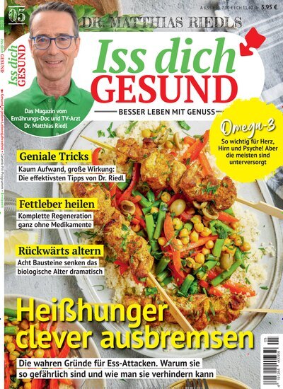 Titelbild der Ausgabe 5/2025 von Iss dich gesund. Diese Zeitschrift und viele weitere Kochzeitschriften und Backzeitschriften als Abo oder epaper bei United Kiosk online kaufen.