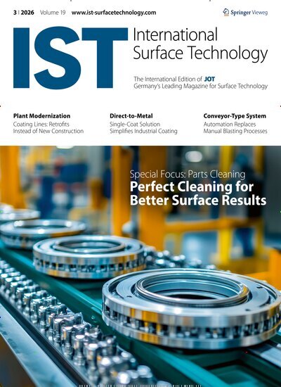Titelbild der Ausgabe 3/2026 von IST International Surface Technology. Diese Zeitschrift und viele weitere Industriemagazine und Handwerkmagazine als Abo oder epaper bei United Kiosk online kaufen.