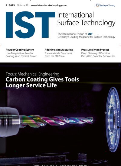 Titelbild der Ausgabe 4/2025 von IST International Surface Technology. Diese Zeitschrift und viele weitere Industriemagazine und Handwerkmagazine als Abo oder epaper bei United Kiosk online kaufen.