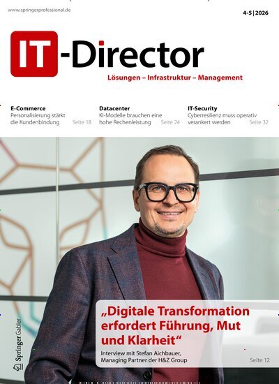 Titelbild der Ausgabe 4/2026 von IT-Director. Diese Zeitschrift und viele weitere Businessmagazine als Abo oder epaper bei United Kiosk online kaufen.
