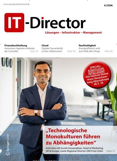 Titelbild der Ausgabe 6/2026 von IT-Director. Diese Zeitschrift und viele weitere Businessmagazine als Abo oder epaper bei United Kiosk online kaufen.