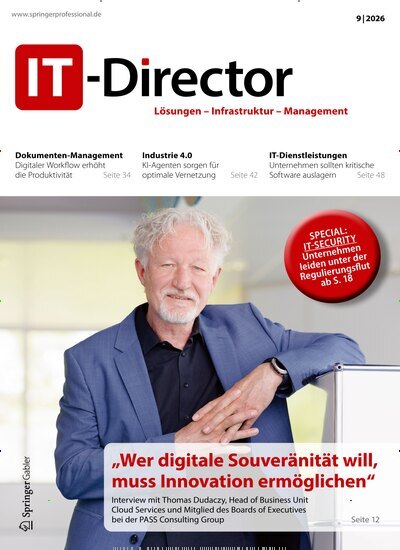 Titelbild der Ausgabe 9/2026 von IT-Director. Diese Zeitschrift und viele weitere Businessmagazine als Abo oder epaper bei United Kiosk online kaufen.