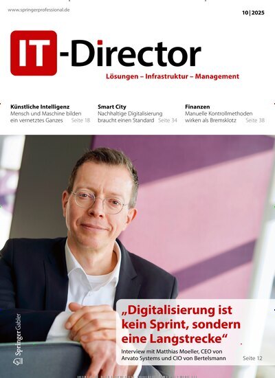 Titelbild der Ausgabe 10/2025 von IT-Director. Diese Zeitschrift und viele weitere Businessmagazine als Abo oder epaper bei United Kiosk online kaufen.