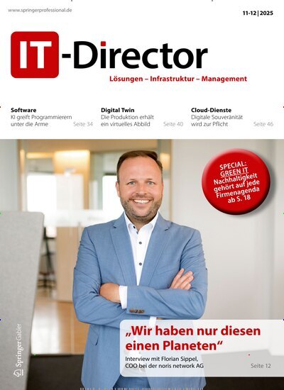 Titelbild der Ausgabe 12/2025 von IT-Director. Diese Zeitschrift und viele weitere Businessmagazine als Abo oder epaper bei United Kiosk online kaufen.
