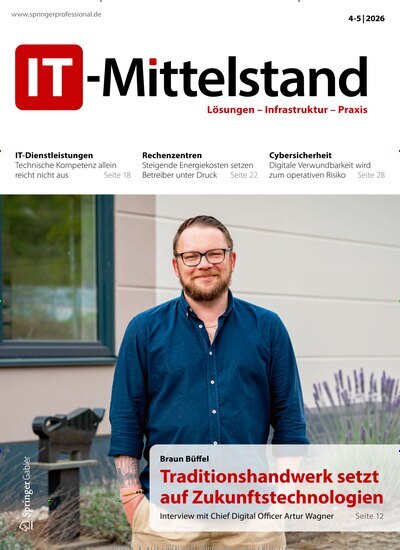 Titelbild der Ausgabe 4/2026 von IT-Mittelstand. Diese Zeitschrift und viele weitere Businessmagazine als Abo oder epaper bei United Kiosk online kaufen.