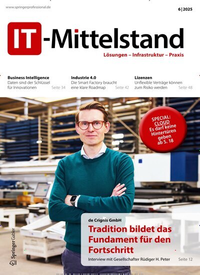 Titelbild der Ausgabe 6/2025 von IT-Mittelstand. Diese Zeitschrift und viele weitere Businessmagazine als Abo oder epaper bei United Kiosk online kaufen.