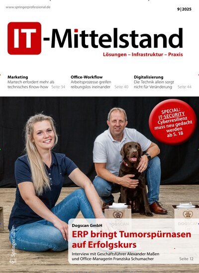 Titelbild der Ausgabe 9/2025 von IT-Mittelstand. Diese Zeitschrift und viele weitere Businessmagazine als Abo oder epaper bei United Kiosk online kaufen.