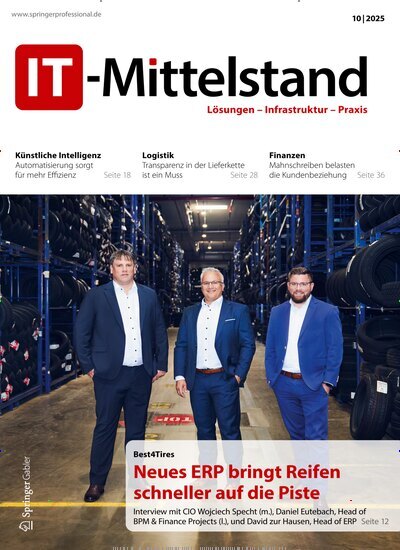 Titelbild der Ausgabe 10/2025 von IT-Mittelstand. Diese Zeitschrift und viele weitere Businessmagazine als Abo oder epaper bei United Kiosk online kaufen.