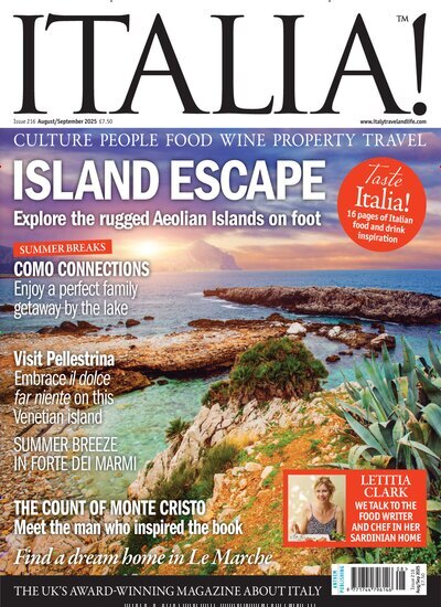 Titelbild der Ausgabe 4/2025 von Italia magazine. Diese Zeitschrift und viele weitere Reisemagazine, Freizeitmagazine und Wissensmagazine als Abo oder epaper bei United Kiosk online kaufen.