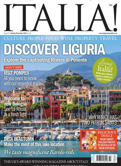 Titelbild der Ausgabe 5/2025 von Italia magazine. Diese Zeitschrift und viele weitere Reisemagazine, Freizeitmagazine und Wissensmagazine als Abo oder epaper bei United Kiosk online kaufen.