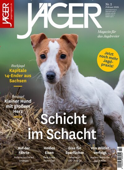 Titelbild der Ausgabe 2/2026 von Jäger. Diese Zeitschrift und viele weitere Sportmagazine als Abo oder epaper bei United Kiosk online kaufen.