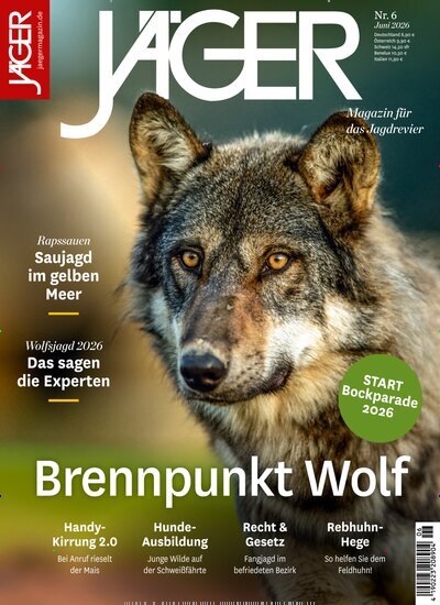 Titelbild der Ausgabe 6/2026 von Jäger. Diese Zeitschrift und viele weitere Sportmagazine als Abo oder epaper bei United Kiosk online kaufen.