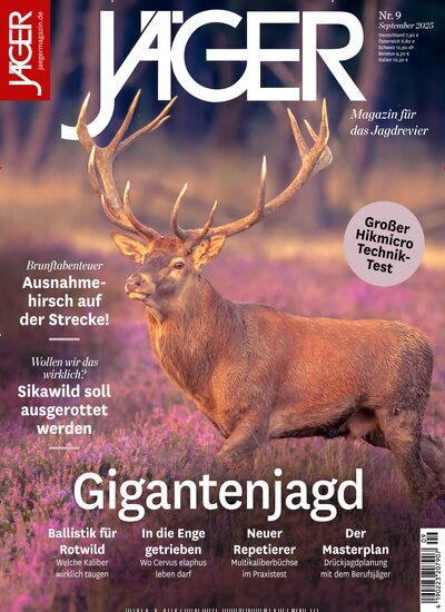 Titelbild der Ausgabe 9/2025 von Jäger. Diese Zeitschrift und viele weitere Sportmagazine als Abo oder epaper bei United Kiosk online kaufen.