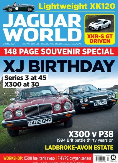 Titelbild der Ausgabe 5/2024 von Jaguar World Monthly. Diese Zeitschrift und viele weitere Automagazine und Motorradzeitschriften als Abo oder epaper bei United Kiosk online kaufen.