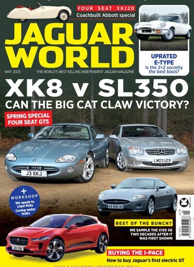 Titelbild der Ausgabe 5/2025 von Jaguar World Monthly. Diese Zeitschrift und viele weitere Automagazine und Motorradzeitschriften als Abo oder epaper bei United Kiosk online kaufen.