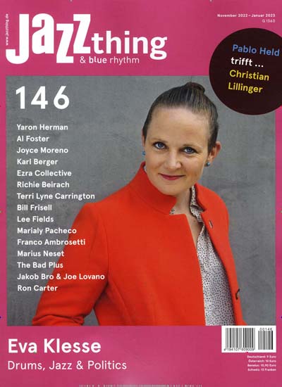 Titelbild der Ausgabe 146/2022 von Jazz thing. Diese Zeitschrift und viele weitere Reisemagazine, Freizeitmagazine und Wissensmagazine als Abo oder epaper bei United Kiosk online kaufen.