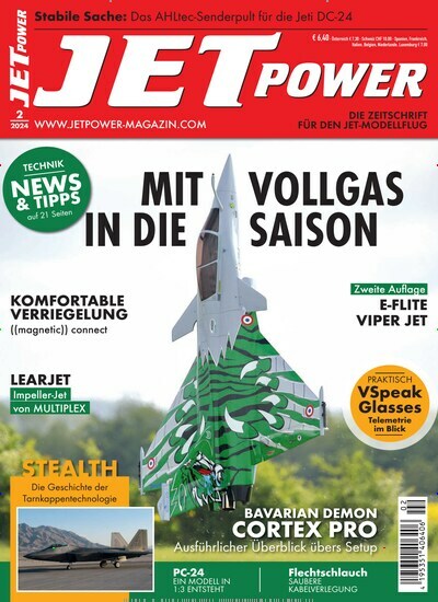 Titelbild der Ausgabe 2/2024 von JETPower. Diese Zeitschrift und viele weitere Reisemagazine, Freizeitmagazine und Wissensmagazine als Abo oder epaper bei United Kiosk online kaufen.