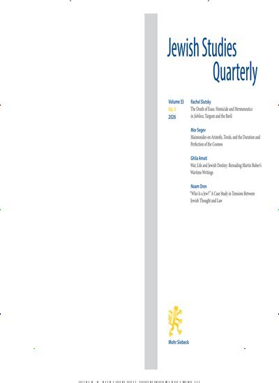 Titelbild der Ausgabe 3/2026 von Jewish Studies Quarterly (JSQ). Diese Zeitschrift und viele weitere Kunstmagazine und Kulturmagazine als Abo oder epaper bei United Kiosk online kaufen.