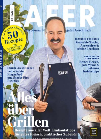 Titelbild der Ausgabe 1/2023 von Johann Lafer Magazin. Diese Zeitschrift und viele weitere Kochzeitschriften und Backzeitschriften als Abo oder epaper bei United Kiosk online kaufen.