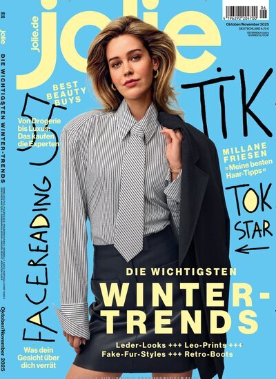 Titelbild der Ausgabe 6/2025 von Jolie. Diese Zeitschrift und viele weitere Frauenzeitschriften als Abo oder epaper bei United Kiosk online kaufen.